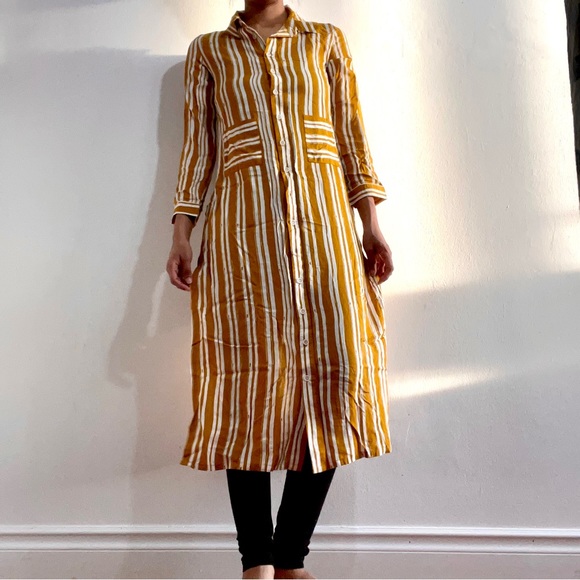 BRAND NEW
VISCOSE MAXI STRIPED SHORT DRESS - Picture 1 of 5